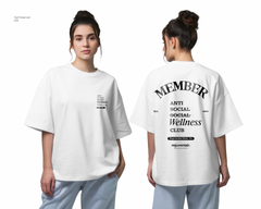 Anti social social wellness club oversized T