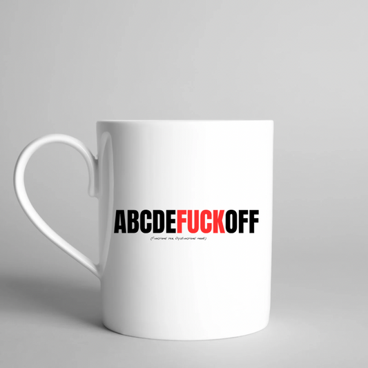 ABCDEF*CKOFF mug